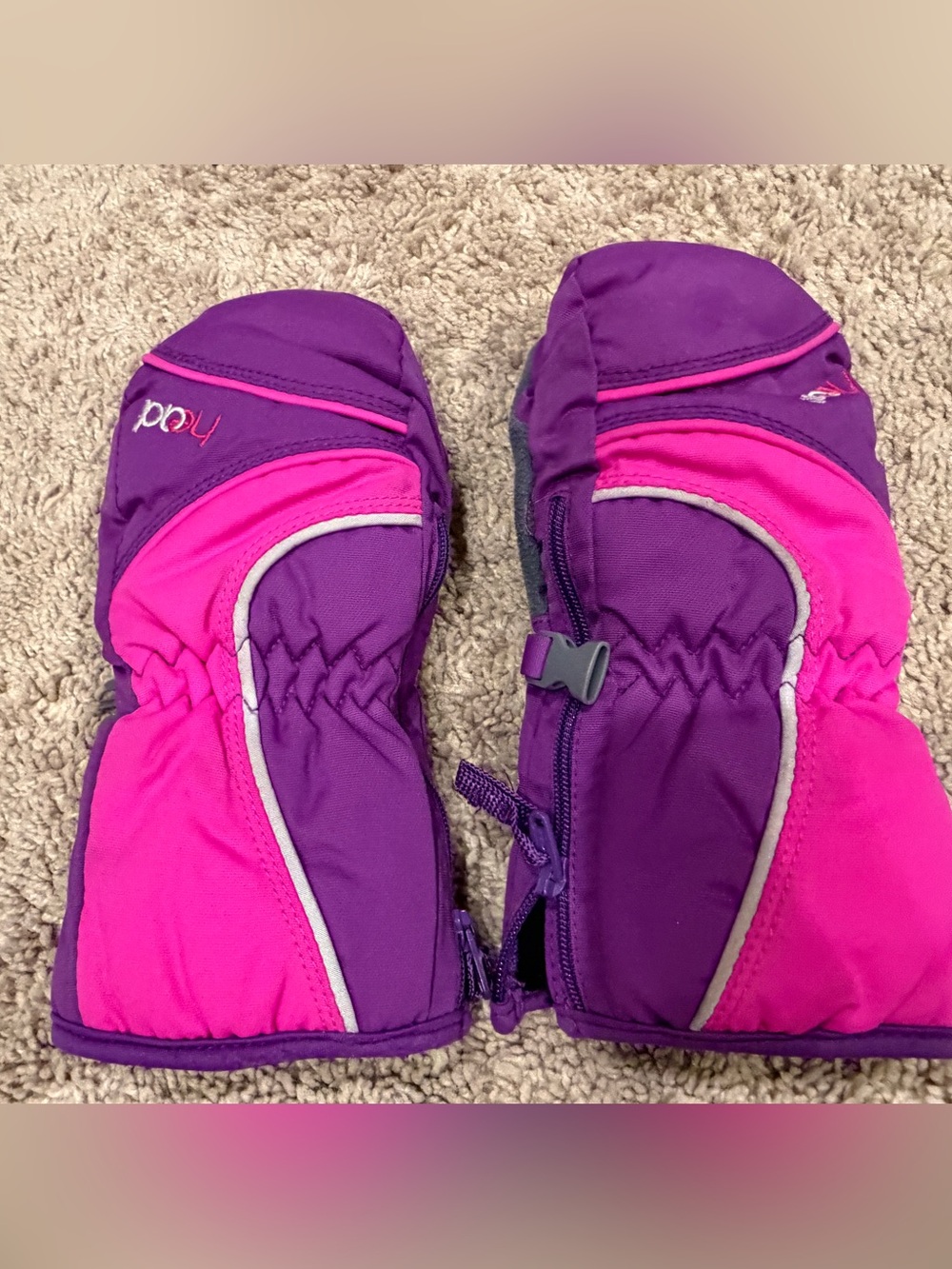 Girls Small Ski Gloves